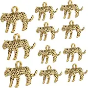 [WOFASHPURET] Leopard Pendant Lipstick Keychain Holder Animal Keychain Necklace Charms DIY Jewelry Accessories Lipstick Bag Keychain Lip Gloss Keychain Tortoise Keychain Golden Zinc