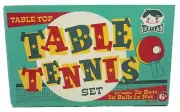 Lucky Lad Table Top Table Tennis Set - New In Box 2 Bats, 3 Balls, 1 Net, New