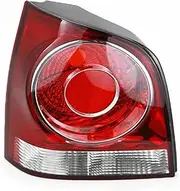Trailer Lights Rear Tail Light Lamp Housing Without Bulbs For Volkswagen VW POLO 9N 9N3 Hatchback 2006-2010 Rear Tail Light(1Pc Left Red)