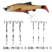 Pike Lure Tool Treble Hooks Pike Stinger Portable Set Stainless Steel Best