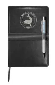 Cronulla Sharks NRL Heritage Logo PU Leather Notebook and Pen Gift Pack