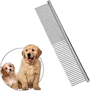 Dog Combs Pet Steel Comb Pet Comb Stainless Steel Pet Care Comb for Removing Tangles and Knots, Poodle Care Deshedding Tool