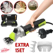 1000W Electric Sheep Shears Wool Shear Clipper Livestock Hair Grooming Kit