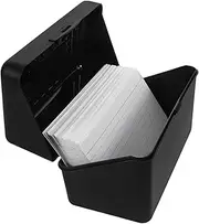 Sosoport 1 Set Index Card Storage Box Note Cards Case Memo Paper Holder Index Card Organizer Case Office Cards Holder Note Holder for Desk Memo Pads Holder Recipe Card Storage Case Plastic