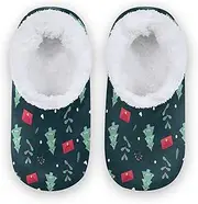 [Caihoyu] Kids Girls Boys Closed Back House Slippers Fuzzy Fleece Anti-Skid Sole Spa Hotel Guest Slippers Hotel Travel Bedroom Airplane Party
