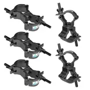 5 Pcs Dual 360 Degree Swivel Clamp for F24 Truss fits 1-1/4"-1-3/8" 32-35mm P...