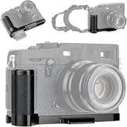 JJC MHG-XPRO3 XPRO2 XPRO1 Solid Metal Hand Grip Secure Handle Bracket for Fuji Fujifilm X-Pro3 X-Pro2 X-Pro1 Camera, Anti-Slip Pads Design & Arca Swiss Type Quick Release Plate Design