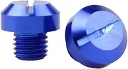 for HON&DA CB650R Universal M10 Motorcycle Rear View Mirror Hole Plug Screw Bolts Covers Caps(Blue)