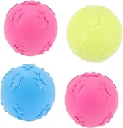 SUPVOX Dog Chew Toys for Aggressive Chewers 4pcs Chew Toy Squeaky Pet Toy Dog Balls Squeaky Dog Ball Dog Toys Pet Doll Balls for Dogs Dog Teething Toys