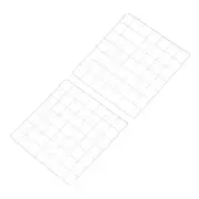 14"x14" Wire Grid Panel 2 Pcs Wall Grid Decorative Board Photo Display White