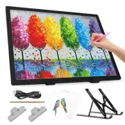 Zocelight A3 Rechargeable Light Box with Stand/Clips,led Light pad with 3000m