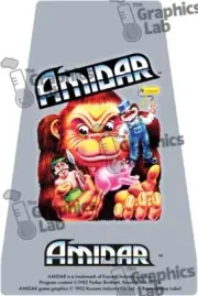 Replacement Game Cartridge Label - Amidar for Atari 2600