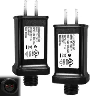 2 PCS Replacement Yard Inflatable Adapter 12V 1A Class 2 Power Supply
