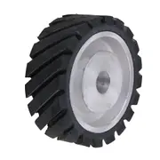 BQLZR 6Inch Serrated Rubber Belt Grinder Sander Wheel for Making Grinder