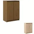 Solid Pinewood Sideboard Highboard Storage Book Cabinet Multi Colours vidaXL