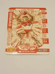 2017 AFL TEAMCOACH Glow Footy Power Card GFP16 Luke Parker - Sydney Swans