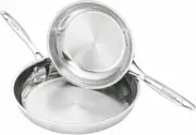 Scanpan 22051 2 Pc Fry Pan in Sleeve Set 20Cm and 28Cm