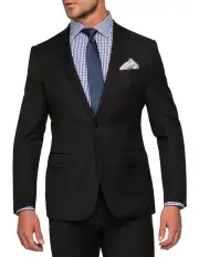 [Van Heusen] Tailored Suit Jacket in Black