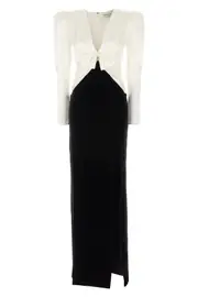 ALESSANDRA RICH Long Bow Dress 38 IT