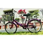 二手 美利達 淑女車 單速 腳踏車 自行車 代步 附菜藍貨架 MERIDA BIKE 載貨 舒適大座墊 兒童腳踏車 單車