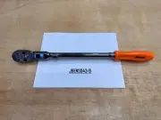 Snap-on Tools USA NEW ORANGE 1/2" Drive Hard Grip Locking Flex Ratchet SHXD80BO