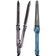 BaByliss Pro Nano Titanium Prima 3000 1¼" Flat Iron with Conicurl Iron 1¼ - ¾"