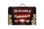 Hasbro Gaming Scrabble Deluxe Edition Letter Tiles Word Game Rotating Board and Carrying Case Ages 8+ 2-4 Players Classic Family Travel Games