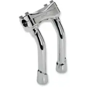 Biltwell Chrome Murdock 8" Pullback Risers Clamp Harley Softail Dyna Sportster