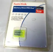 SanDisk 1 GB Memory Stick Pro Duo - SDMSG-1024-E17) Brand New In Box Yellow