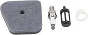 Air Filter Kit, Spark Plug Fuel Filter Bulb Kit, for Stihl FS87 FS90 FS100 FS100ARX FS110 FS130 FS310 FC100 FC110 FC90 FC95 FR130 FT100 FX130
