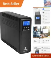 UPS - 1000VA/600W 120V, Line Interactive, AVR, mini tower, 10 outlets, USB Ch...