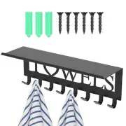 Pool Towel Racks with Shelf Wall Mount Pool Holder Rack Pool Shelf Organizer⎑