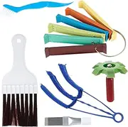 GOKENA 6 Pcs Air Conditioner Fin Cleaner Set Car Evaporator Radiator Repair Tool Air Fin Cleaner AC Coil Combs Cleaning Brush Multi Purpose Condenser Repair Clean Set for AC Radiator Evaporator