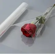 Weforu Clear Cellophane Wrap Rolls with White Dots, 40cm x 30m, 2.5 Mil Transparent Crystal Clear Gift Wrap for Hampers, Gifts, Toys, Arts & Crafts, Flowers, Treats
