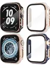 Fullife 4-Pack Hard PC Case w Tempered Glass Screen Protector Apple Watch 42mm