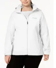 Columbia Women's Switchback III, Ladies Waterproof JACKET, White, Size 1X NWT