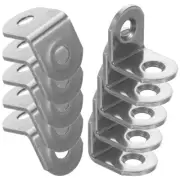 10 Pcs Stainless Steel Corner Code Right Angle Clamp Connector Bracket