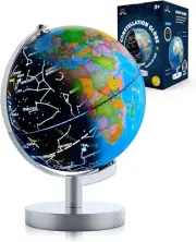USA Toyz Illuminated Globe for Kids Learning- Globes of the World with Stand 3-I