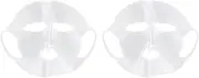 2Pcs Silicone Face Mask Reusable Facial Mask Cover Moisturizing Face Patches for