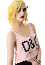 [United Couture] Drunk and Goth Cropped Tank Top