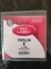 Red Label Violin E Single String 4/4 Medium Gauge 2117