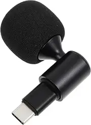 LOLIPPYY 1Pc Bendable USB C Microphone for Live Streaming Portable Phone Mic for Indoor Outdoor Use Angle Design Easy Plug and Play Setup for Conferences Performances