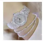 NEW Hip Hop Luxury Fully Ice out Women's Watch for Ladies Iced Gold Silver Round