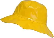 [TOUTACOO] Ladies Vinyl Rain Hat Floppy Hat Wide Brimmed Hat