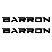 Set of 2 Vinyl Decals for Barron Boat Hull / Bumper sticker. Mail with tracking#