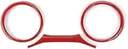 QASULER Car Dashboard Decoration Cover Stickers, for Jeep, Wrangler JL 2018+ Accessories, Gladiator JT 2018+ Air Vent Decoration Trim(Red)