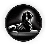 Home Decor Wall Clock Art Deco Sphinx Silhouette Egypt Pyramid Ancient Knowledge