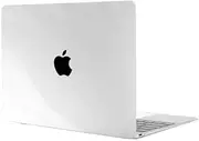 Crystal Clear - MacBook Case - MacBook Air Pro Retina M1 M2 11" 12" 13" 13.6" 14" 16" inch + Free Keyboard Cover Black Keyboard Cover (Free) A2681 MacBook Air 13.6" (2022 M2)