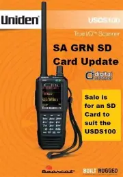 Uniden USDS100 Scanner SA GRN and more - SD Card update.