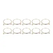 Fuel Line Hose Clips, 10pcs 60mm 65Mn Steel Tubing Spring Clamps